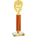 Value Orange Carbon Fiber Pickleball Trophy