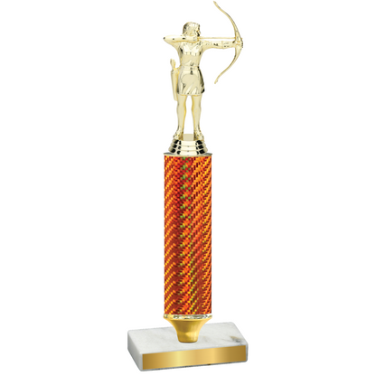 Value Orange Carbon Fiber Archery Trophy