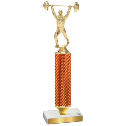 Value Orange Carbon Fiber Weights Trophy