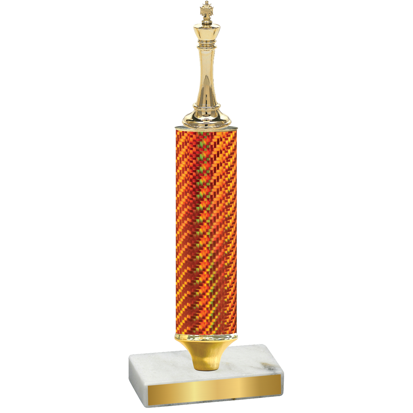 Value Orange Carbon Fiber Chess Trophy