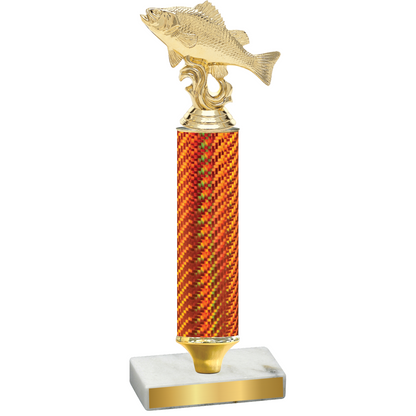 Value Orange Carbon Fiber Fishing Trophy