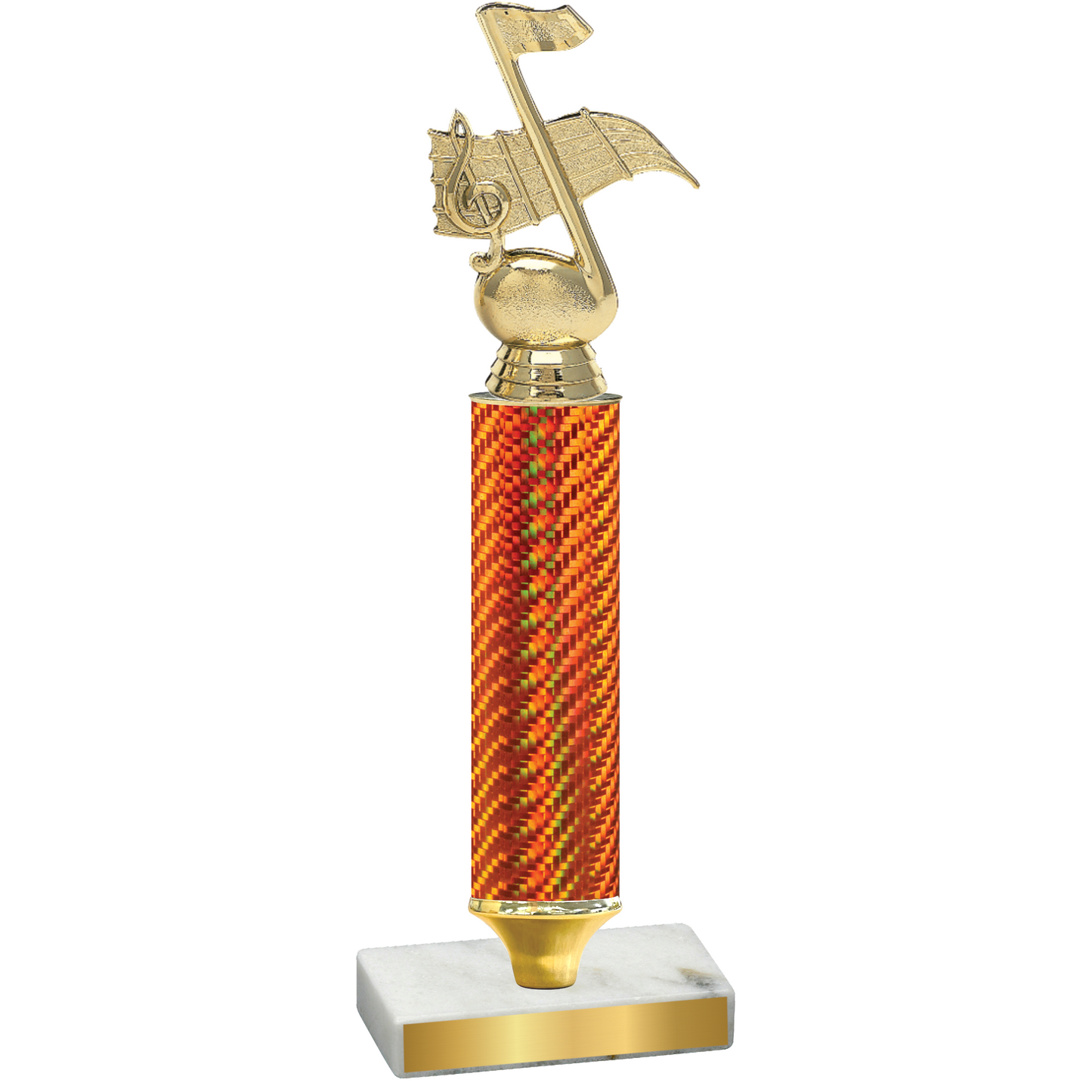 Value Orange Carbon Fiber Music Trophy