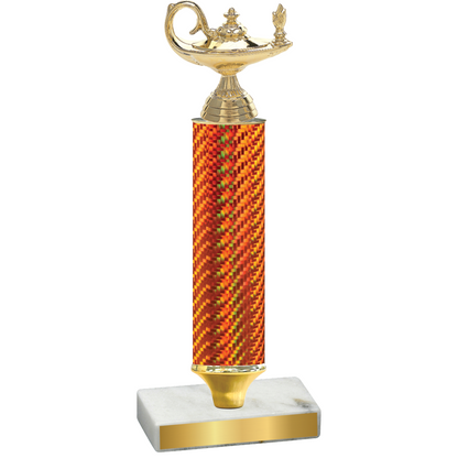 Value Orange Carbon Fiber Academics Trophy