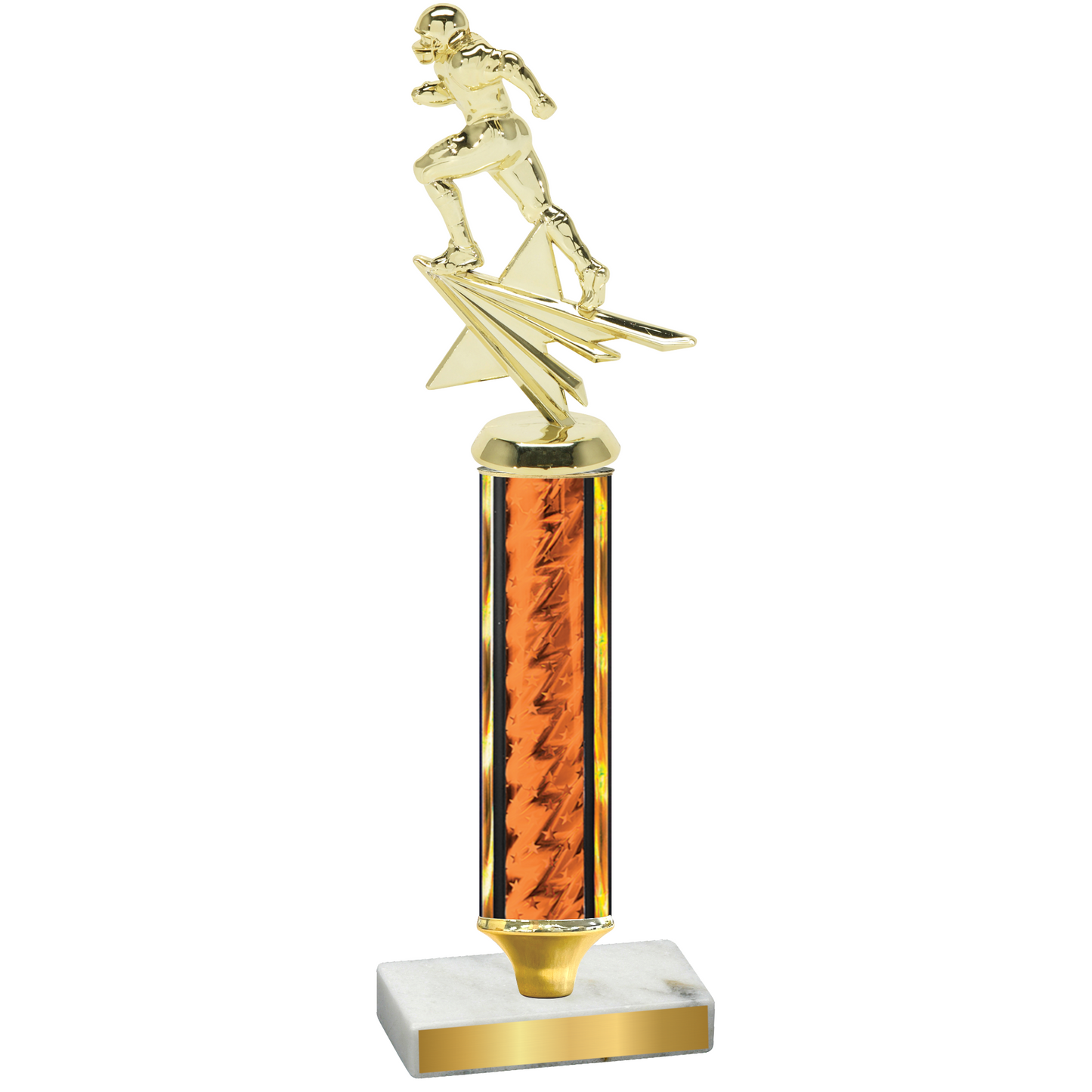 Value Orange Glacier Football Trophy