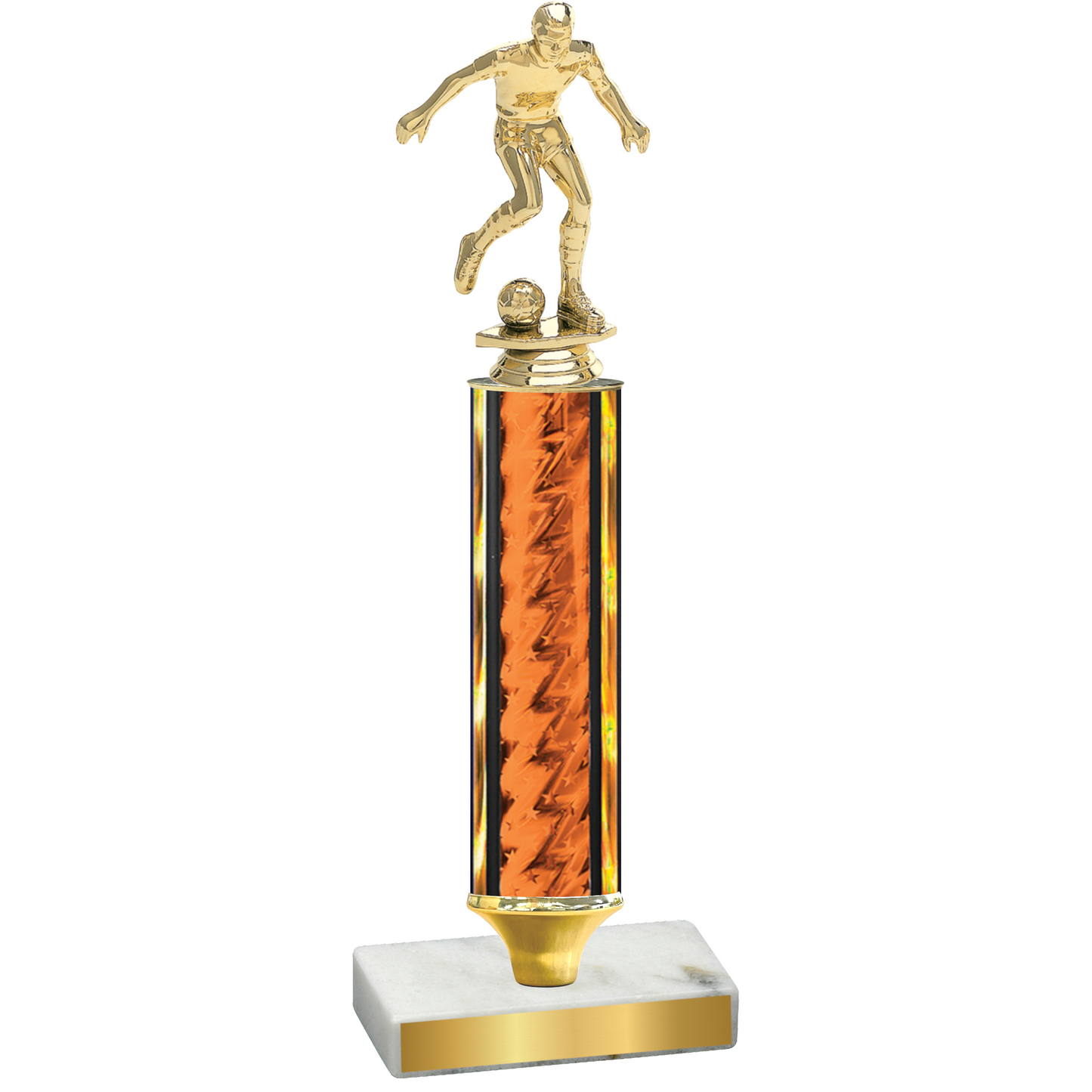 Value Orange Glacier Soccer Trophy