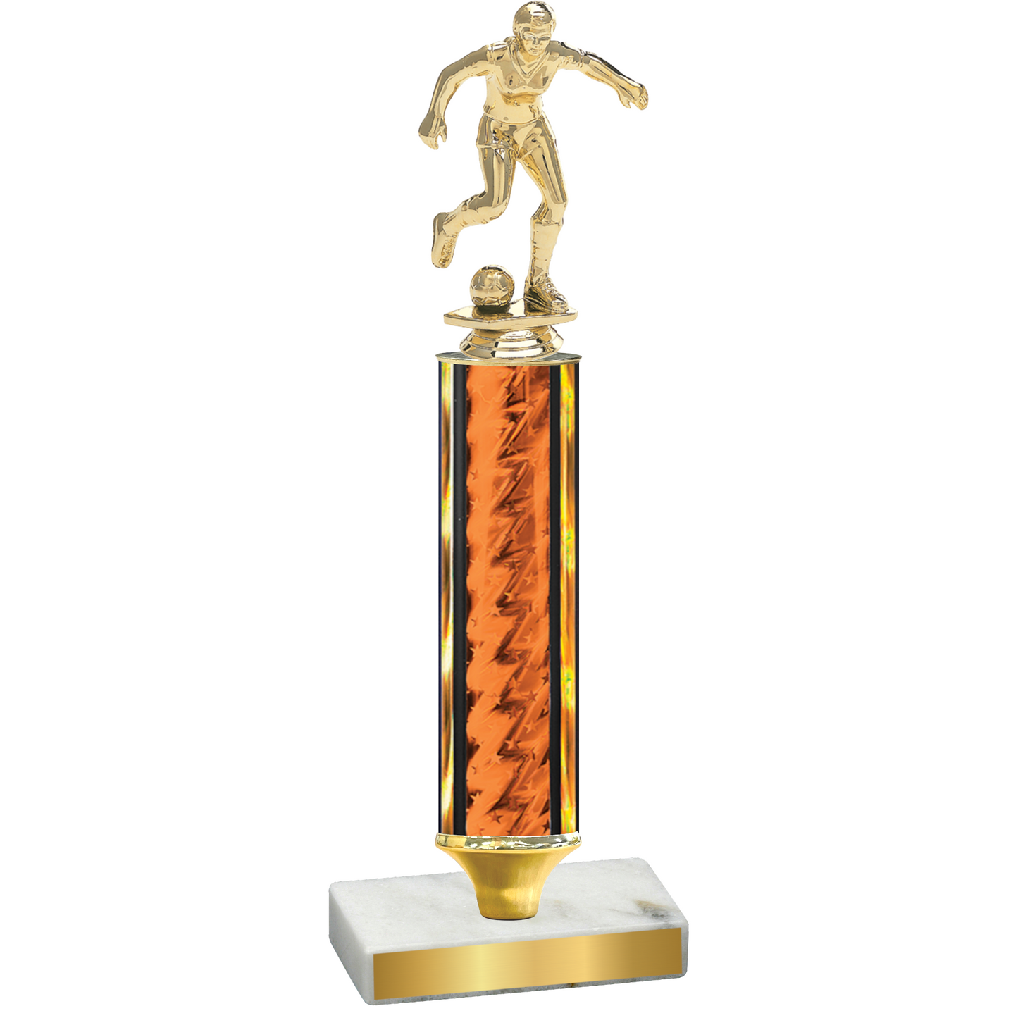 Value Orange Glacier Soccer Trophy