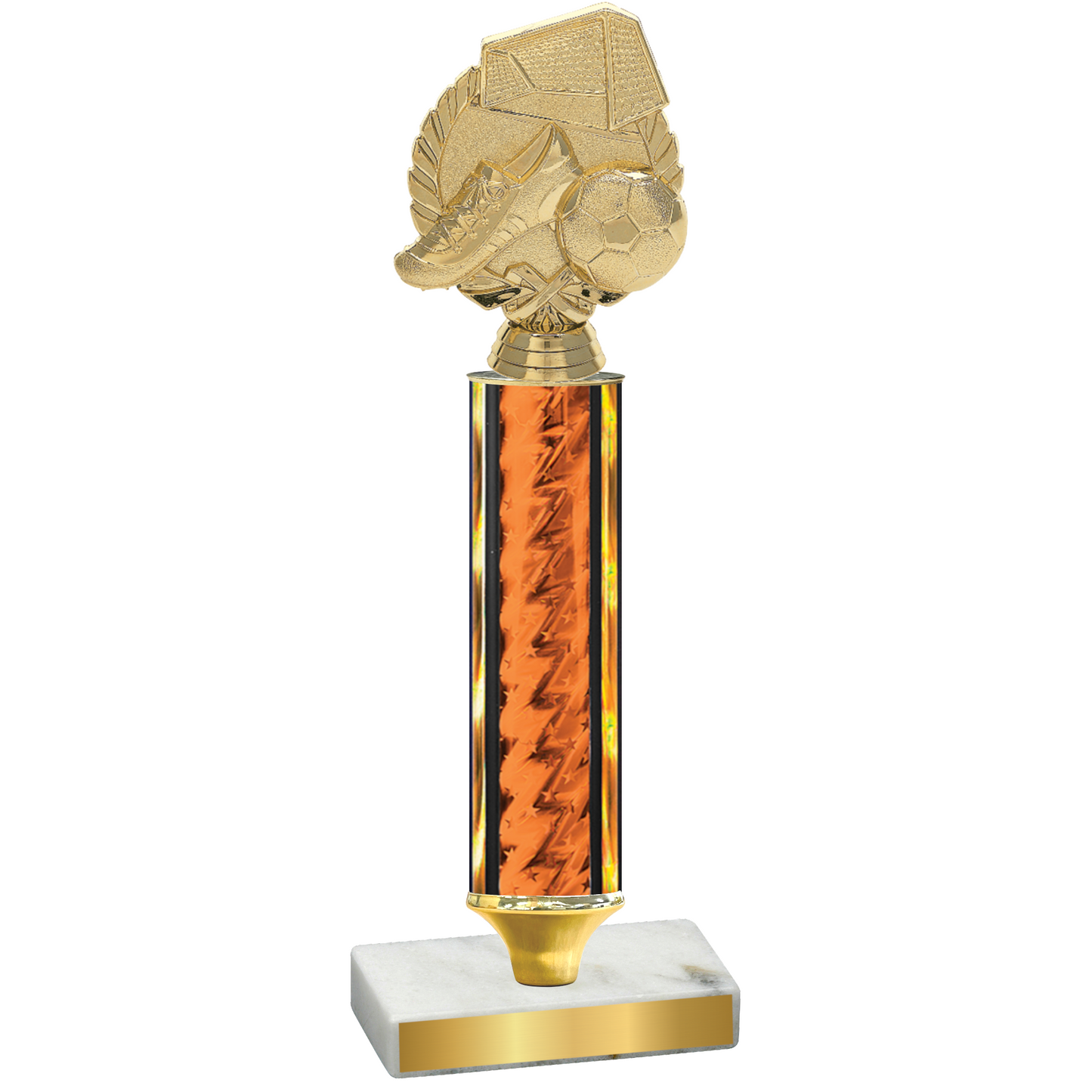 Value Orange Glacier Soccer Trophy