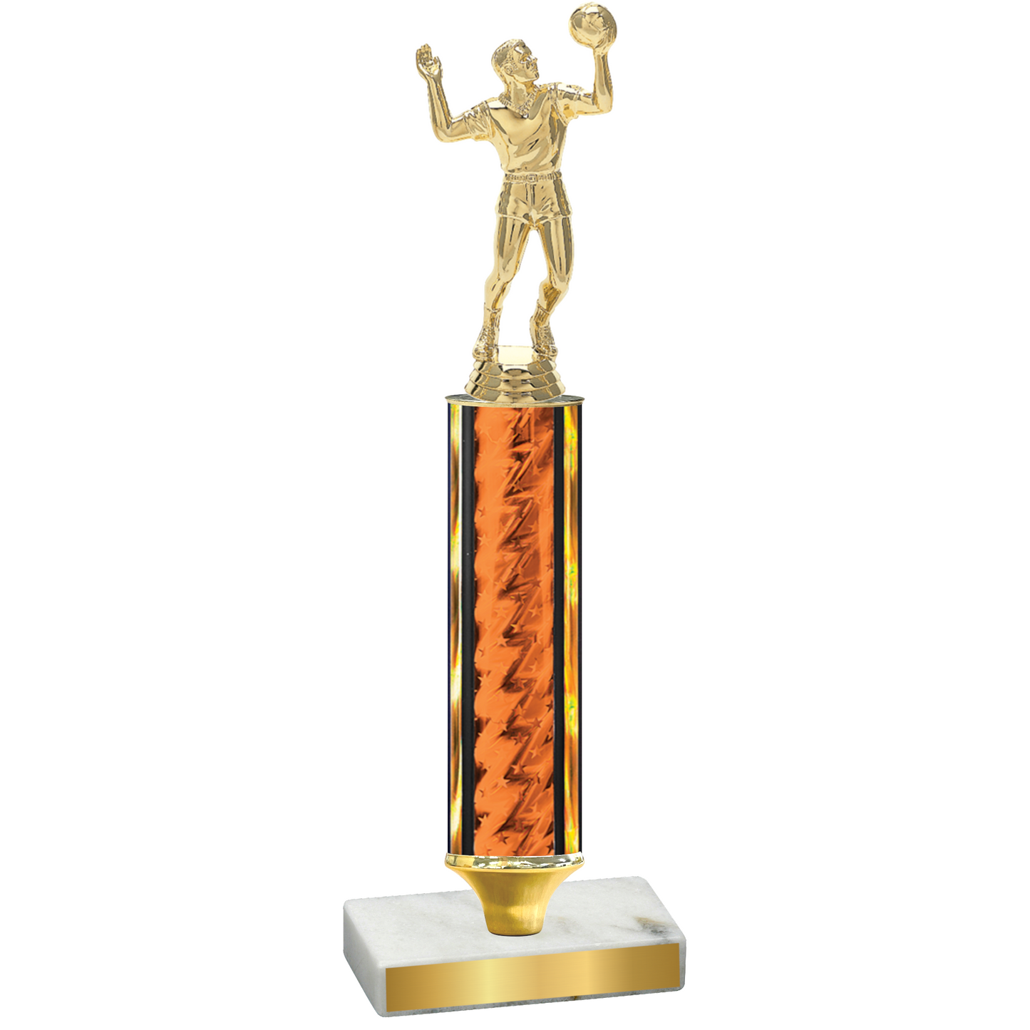 Value Orange Glacier Volleyball Trophy