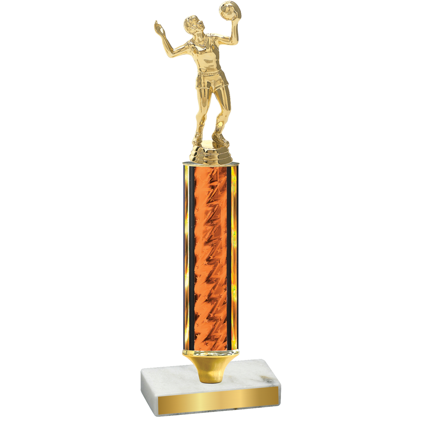 Value Orange Glacier Volleyball Trophy