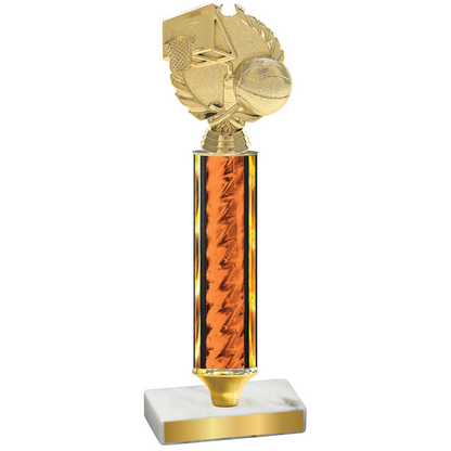 Value Orange Glacier Basketball Trophy