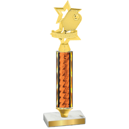 Value Orange Glacier Pickleball Trophy