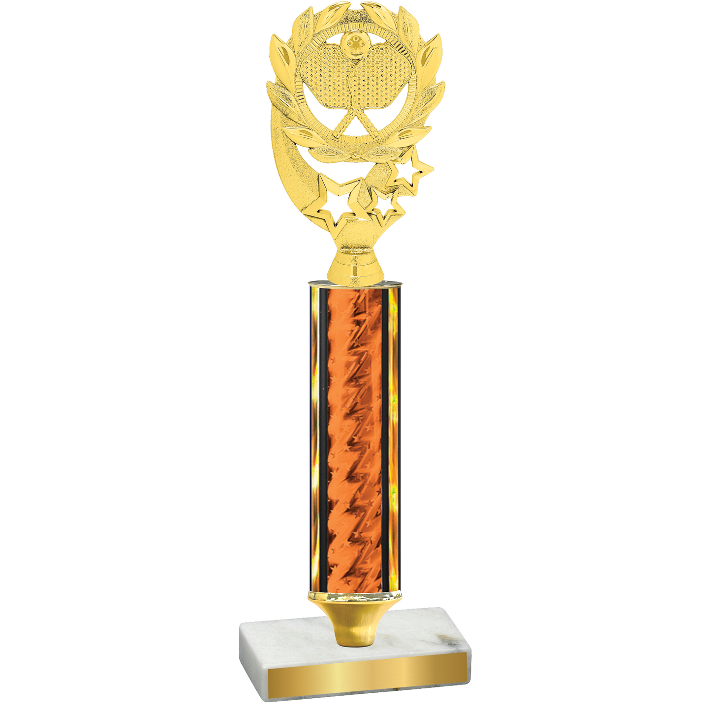 Value Orange Glacier Pickleball Trophy