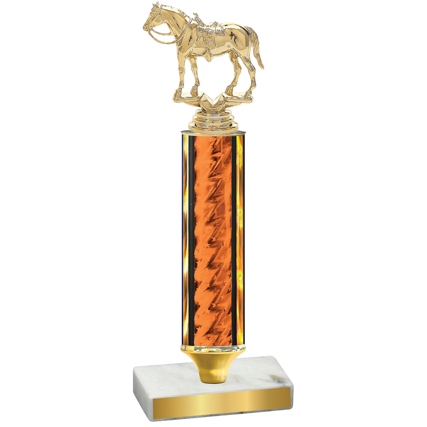 Value Orange Glacier Horses Trophy