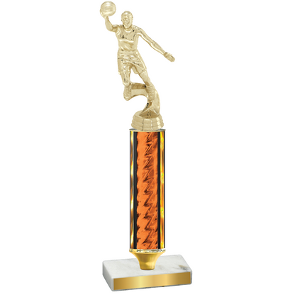 Value Orange Glacier Basketball Trophy