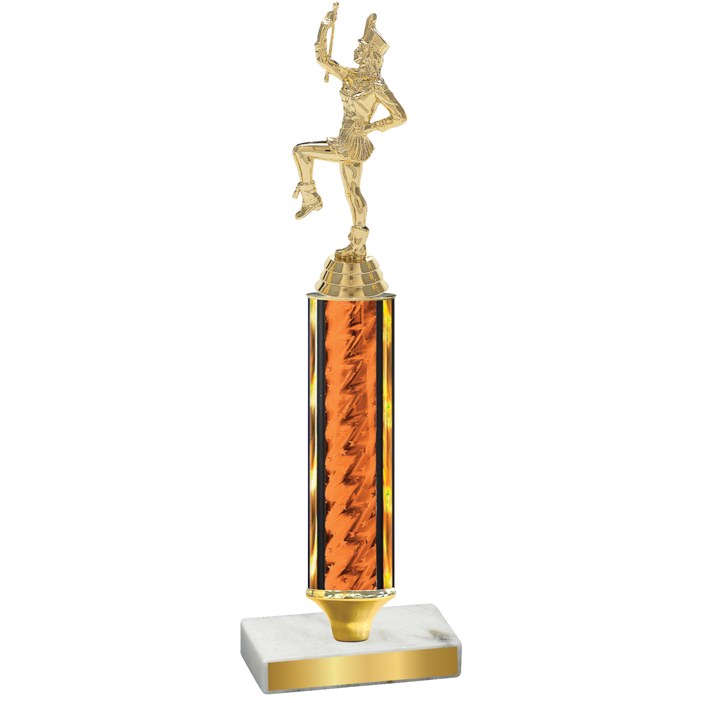 Value Orange Glacier Majorette Trophy