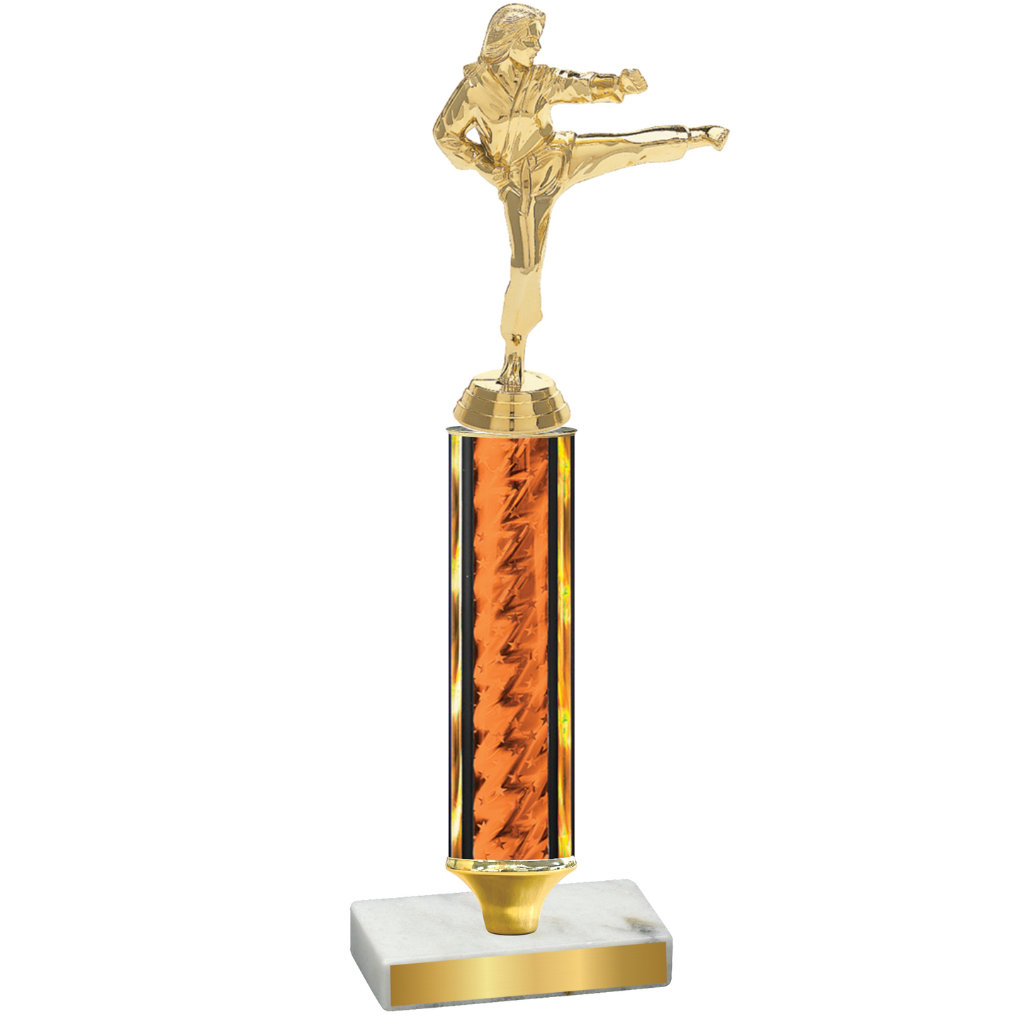 Value Orange Glacier Karate Trophy