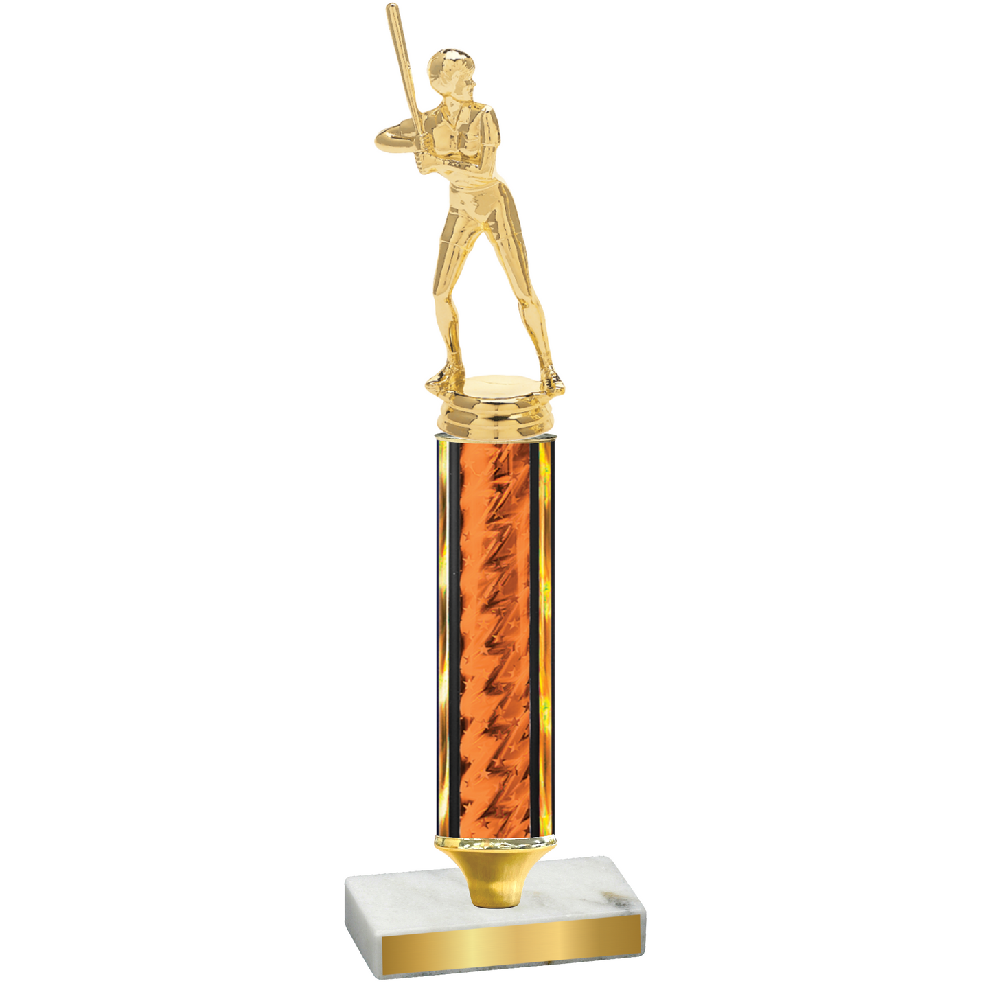 Value Orange Glacier Softball Trophy