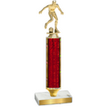 Value Red Glacier Soccer Trophy