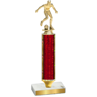 Value Red Glacier Soccer Trophy