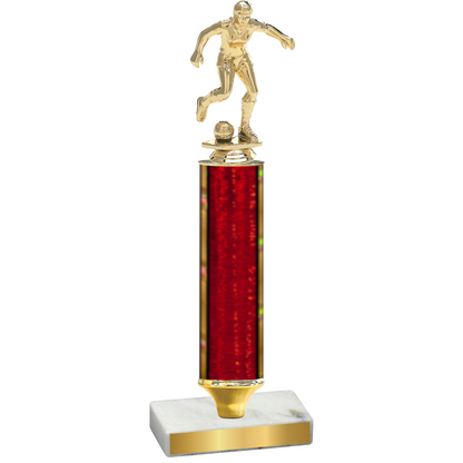 Value Red Glacier Soccer Trophy