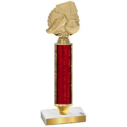 Value Red Glacier Soccer Trophy