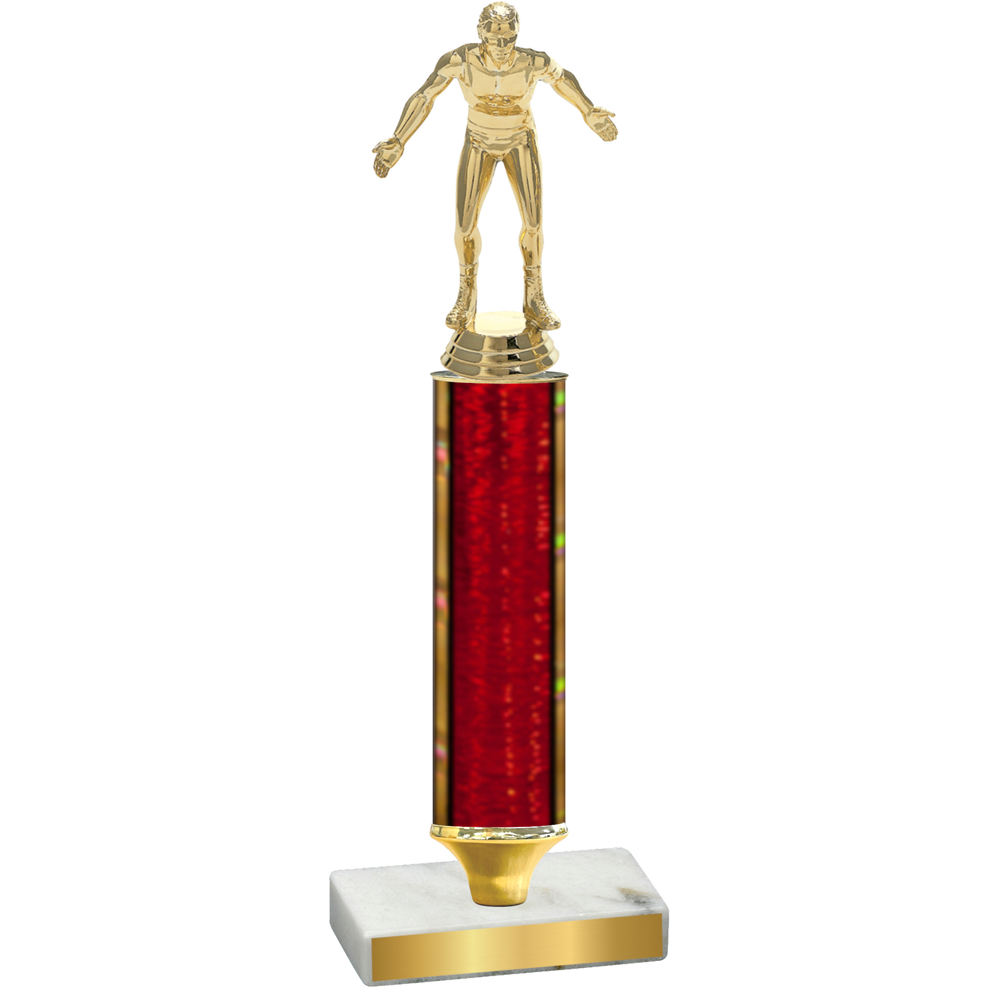 Value Red Glacier Wrestling Trophy