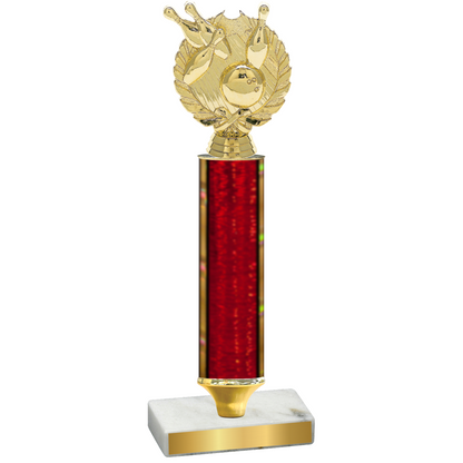 Value Red Glacier Bowling Trophy