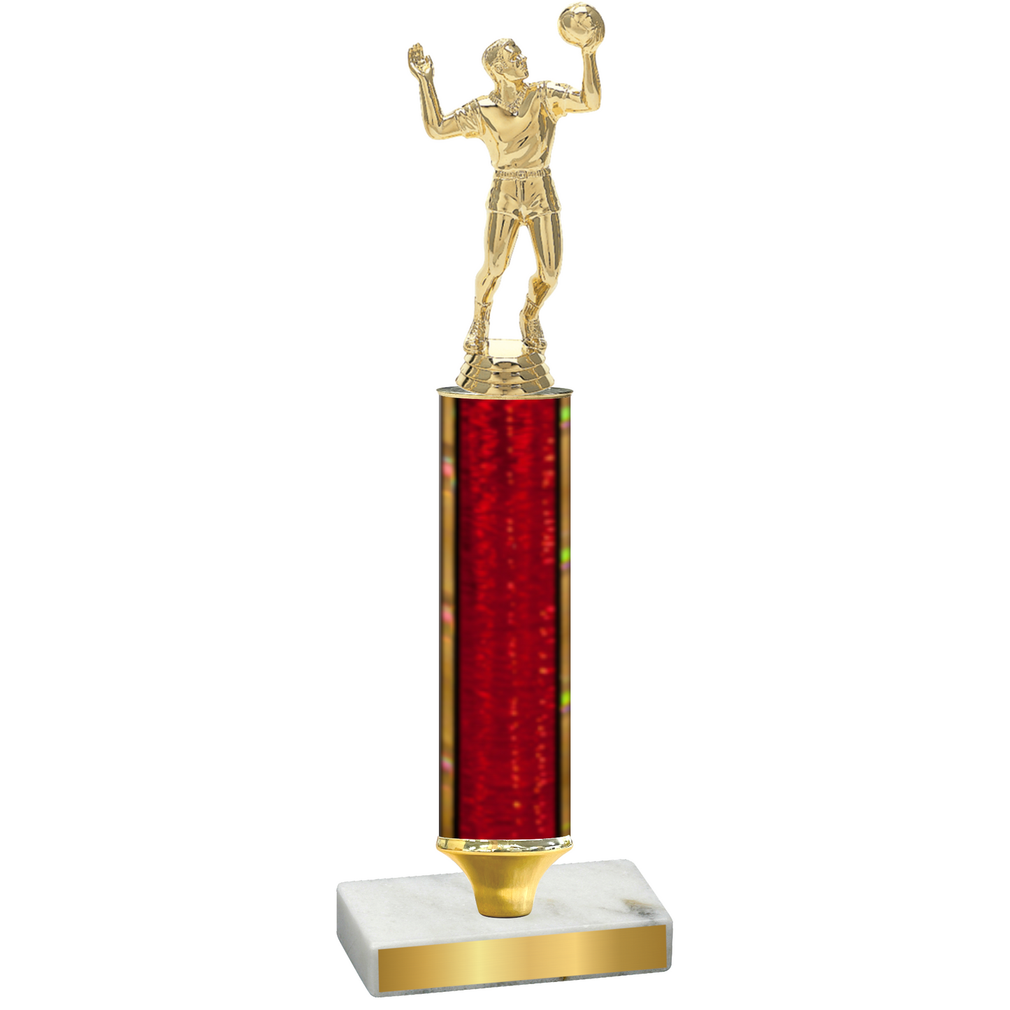 Value Red Glacier Volleyball Trophy