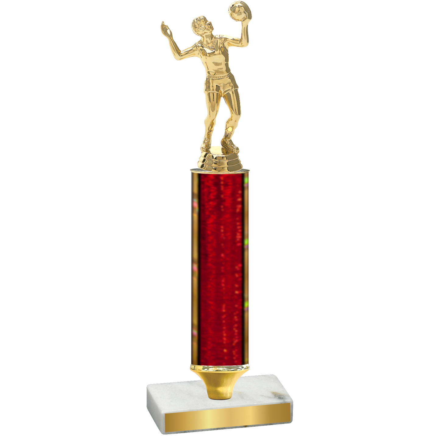 Value Red Glacier Volleyball Trophy