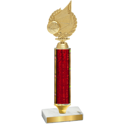 Value Red Glacier Volleyball Trophy