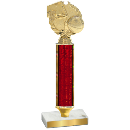 Value Red Glacier Basketball Trophy