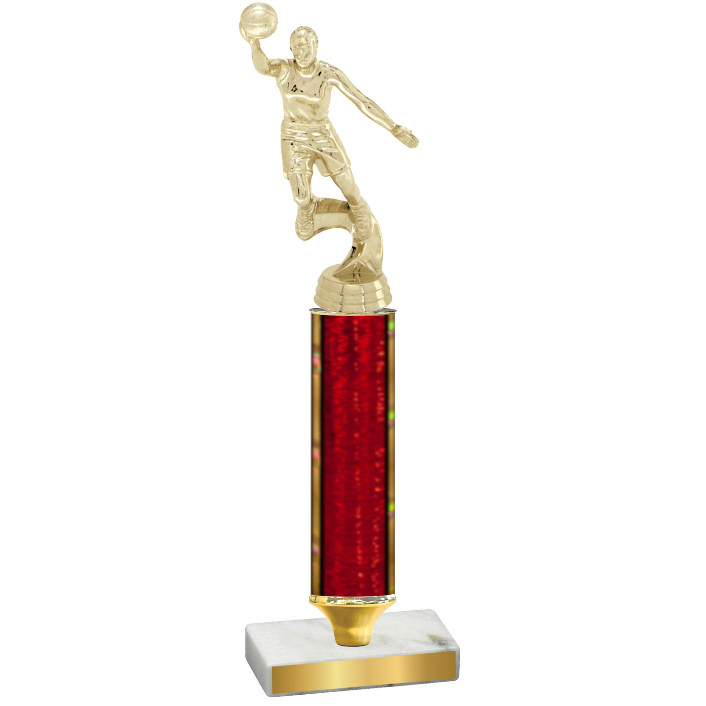 Value Red Glacier Basketball Trophy