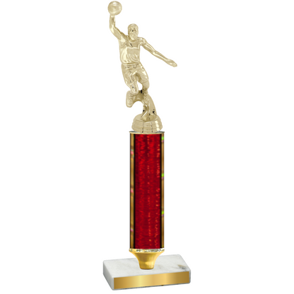 Value Red Glacier Basketball Trophy