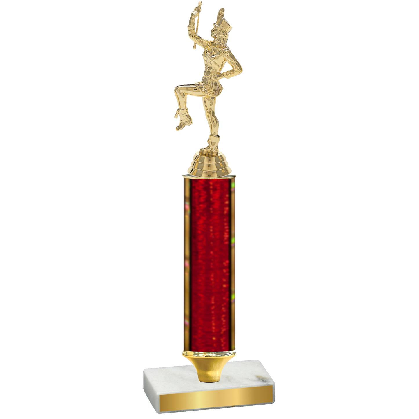 Value Red Glacier Majorette Trophy