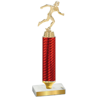 Value Red Carbon Fiber Running Trophy