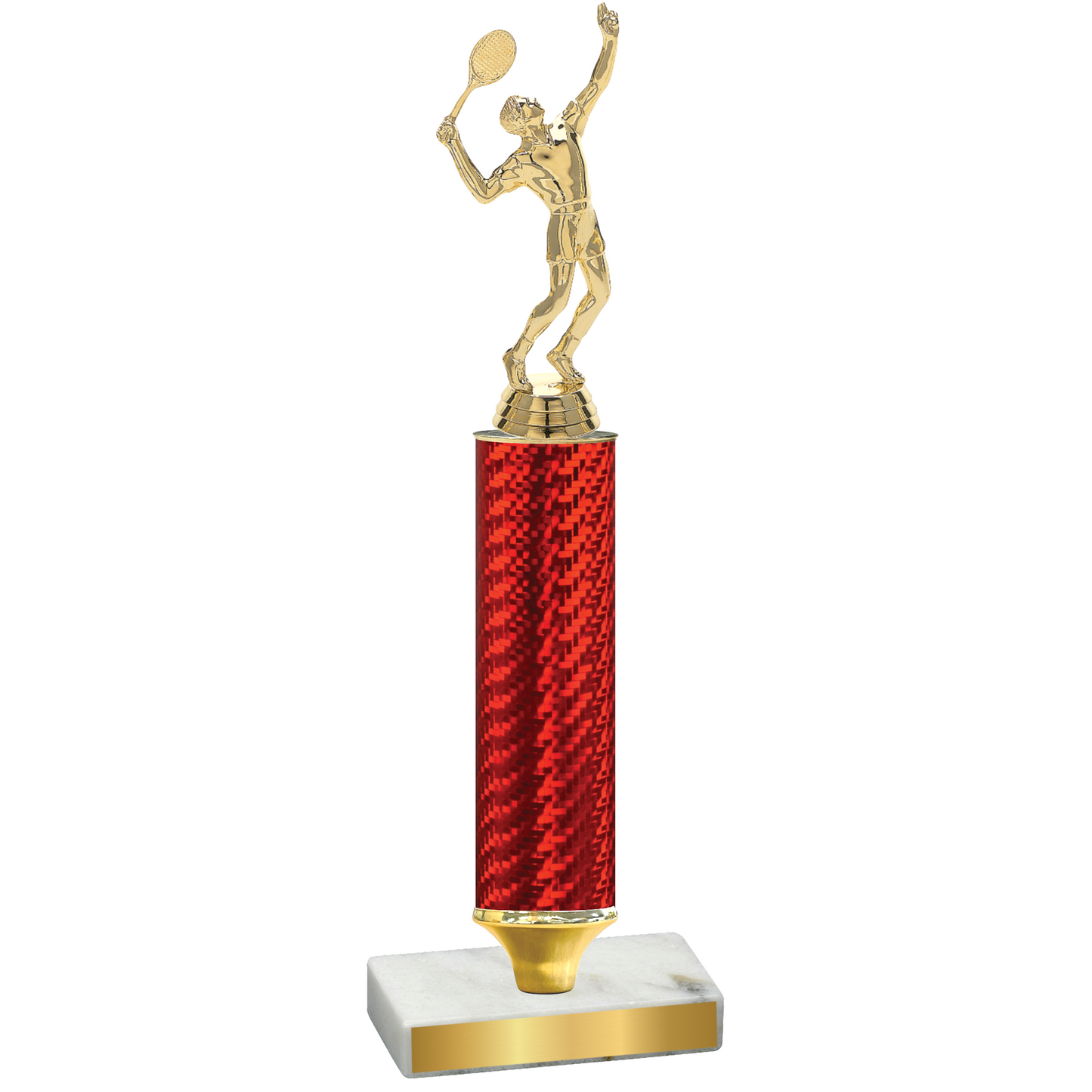 Value Red Carbon Fiber Tennis Trophy