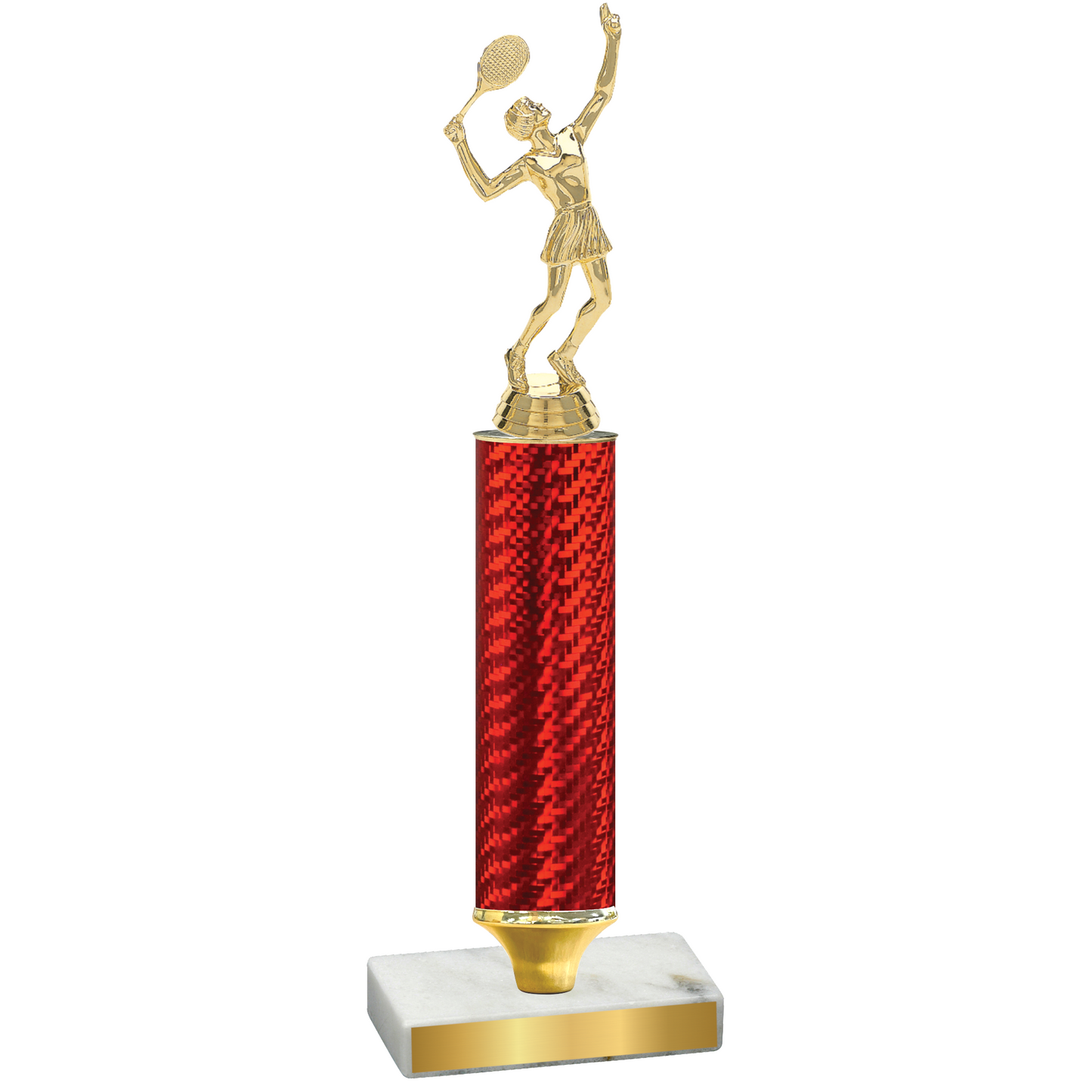 Value Red Carbon Fiber Tennis Trophy