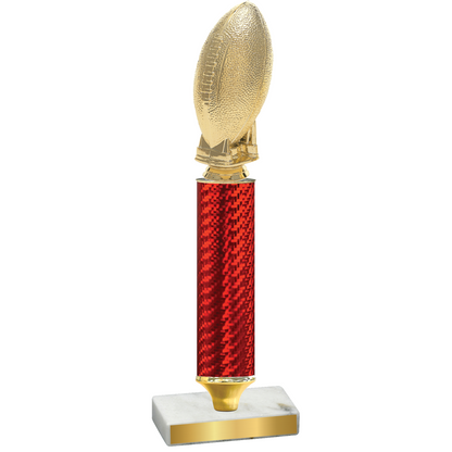 Value Red Carbon Fiber Football Trophy