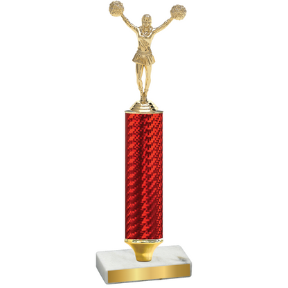 Value Red Carbon Fiber Cheerleading Trophy