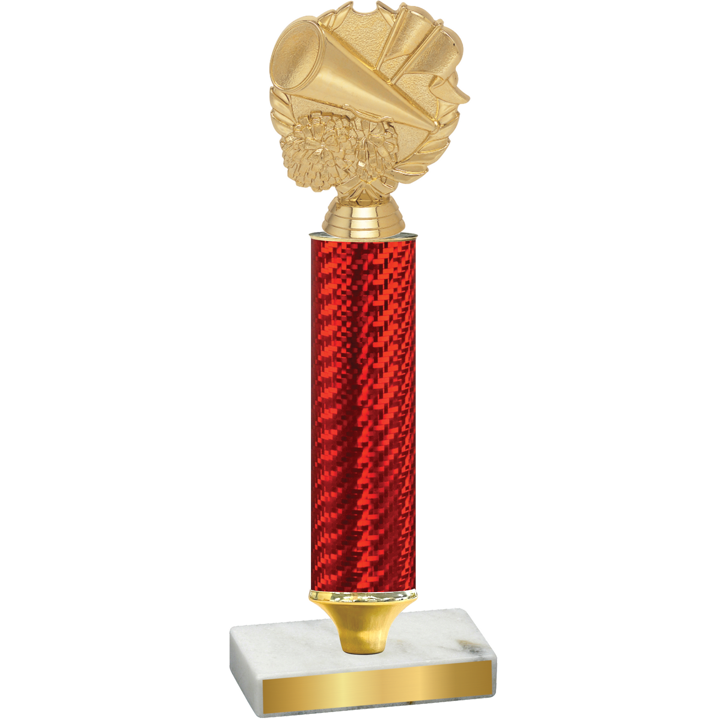 Value Red Carbon Fiber Cheerleading Trophy