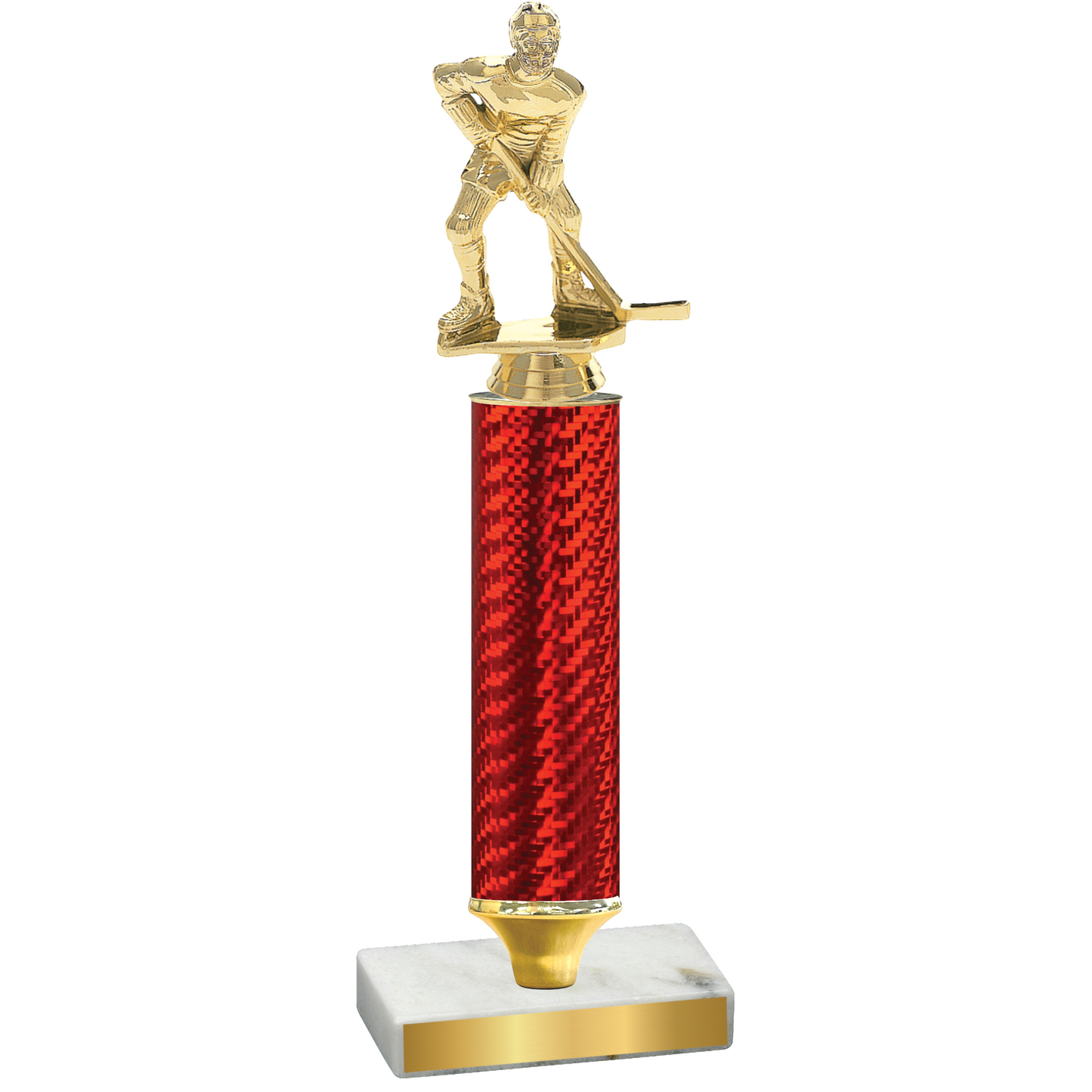 Value Red Carbon Fiber Hockey Trophy