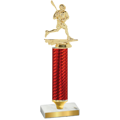 Value Red Carbon Fiber Lacrosse Trophy