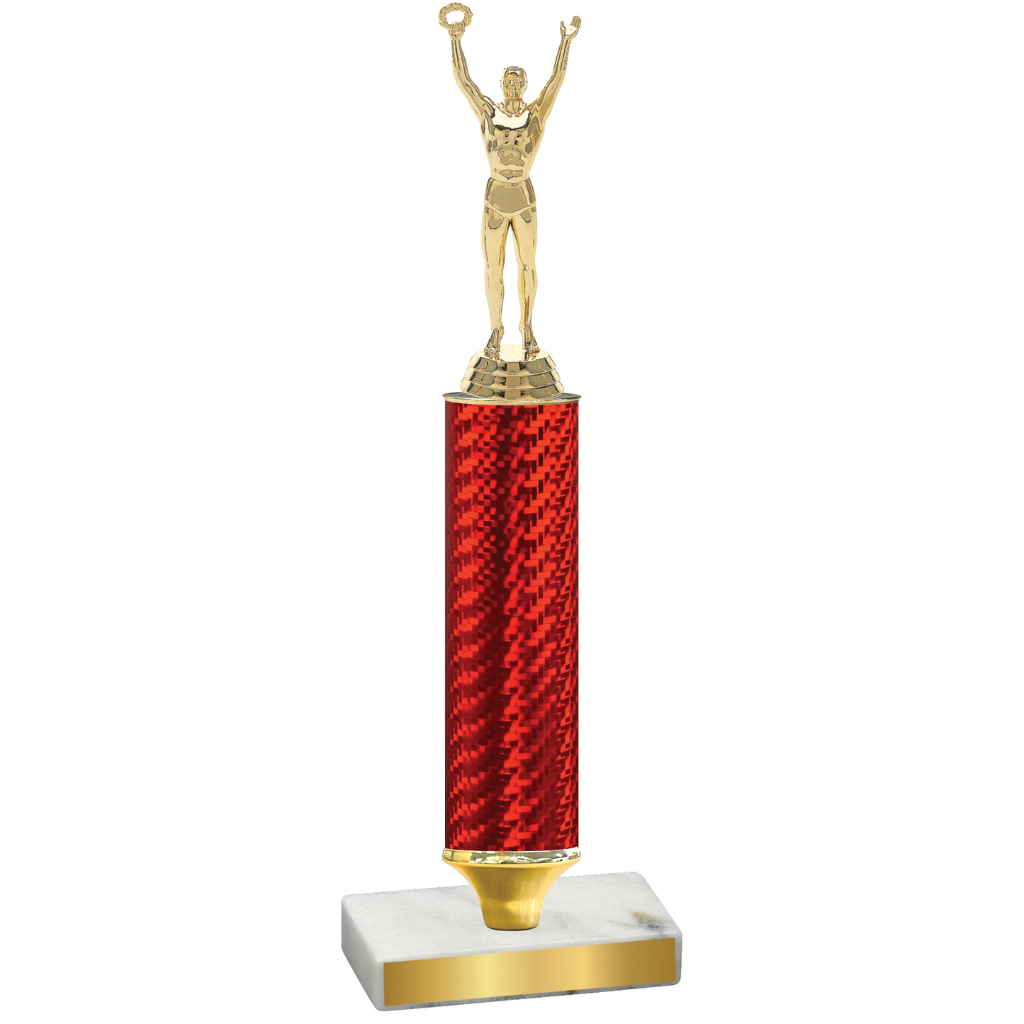 Value Red Carbon Fiber Victory Trophy