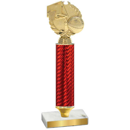 Value Red Carbon Fiber Basketball Trophy