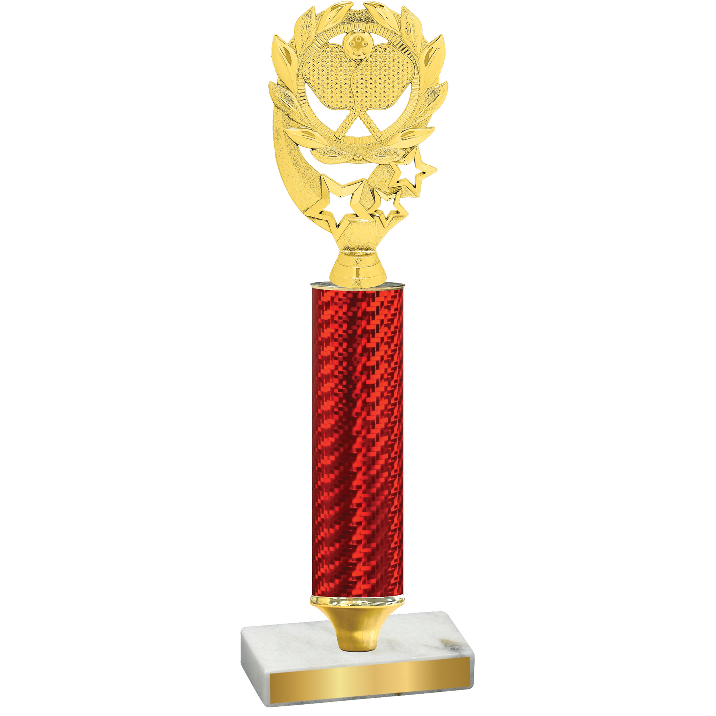 Value Red Carbon Fiber Pickleball Trophy