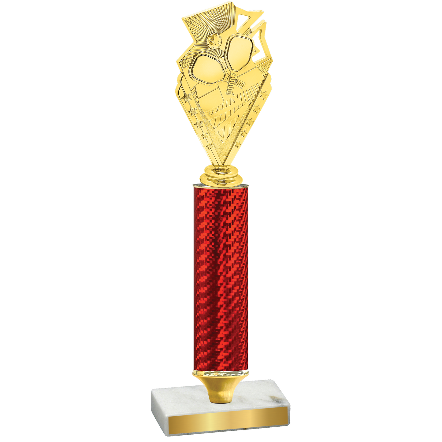 Value Red Carbon Fiber Pickleball Trophy