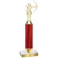 Value Red Carbon Fiber Archery Trophy