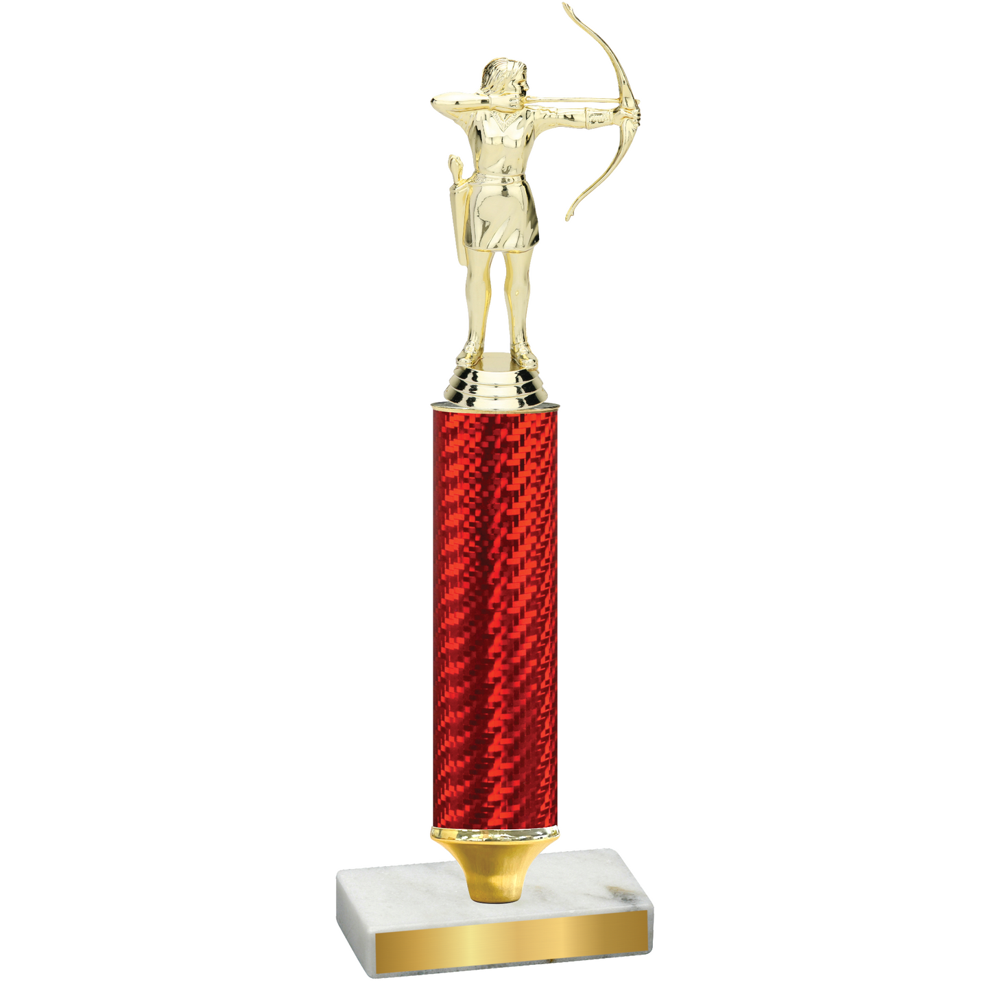 Value Red Carbon Fiber Archery Trophy