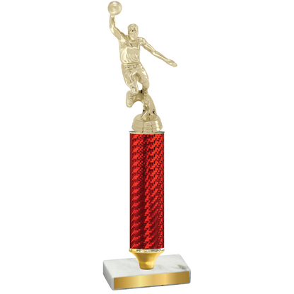 Value Red Carbon Fiber Basketball Trophy