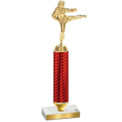 Value Red Carbon Fiber Karate Trophy